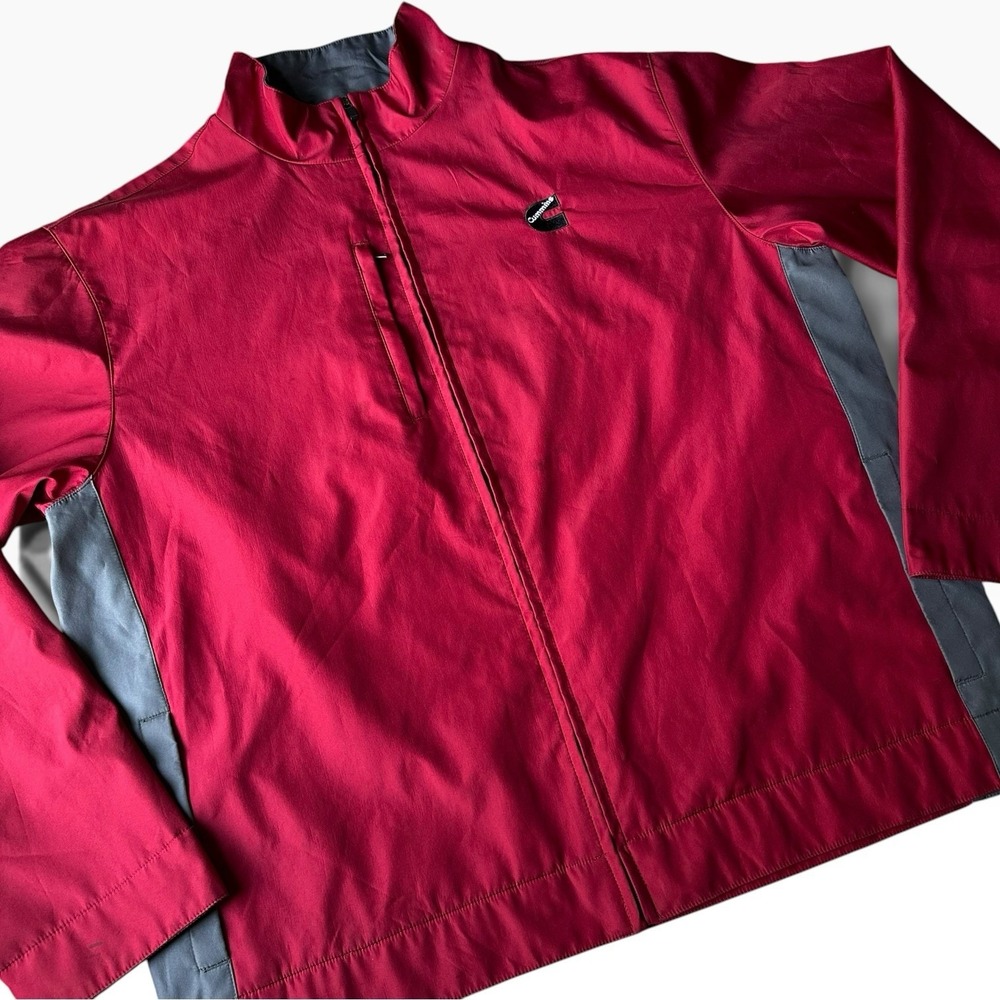 Cummins Diesel Red Trucker Jacket Coat Windbreaker Men's Size XL